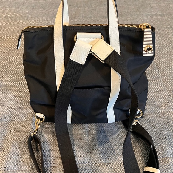 Henri Bendel Black and White Women's Centennial Mini Jetsetter Bag/Backpack - Picture 2 of 9